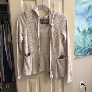 Anthropologie zip-up sweater